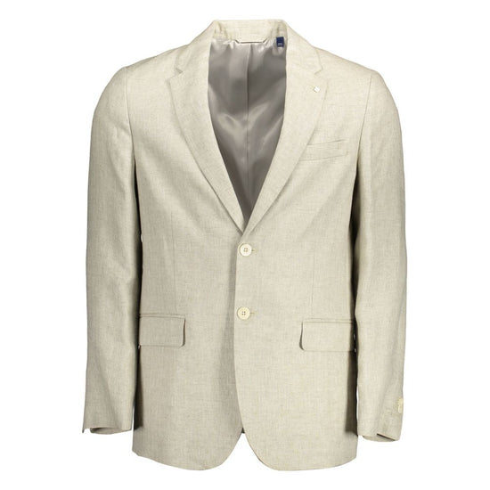 Beige Linen Men&
