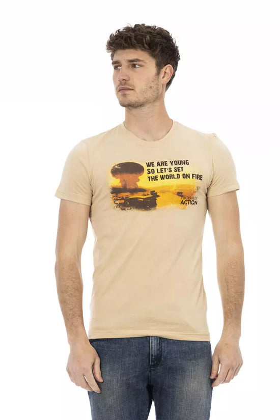 Beige Cotton Men&