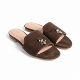 Sandalias Loro Piana ante marrón